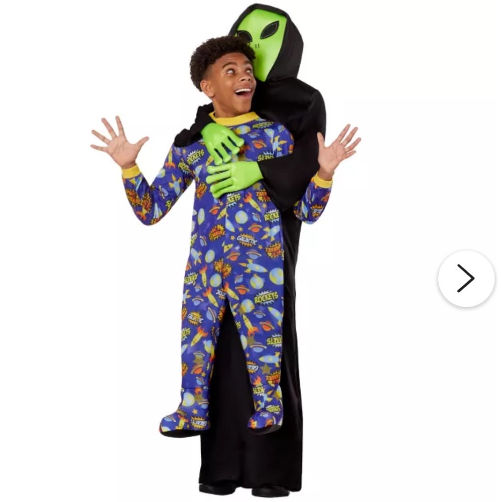 Close Encounter Alien Abduction Kids Costume